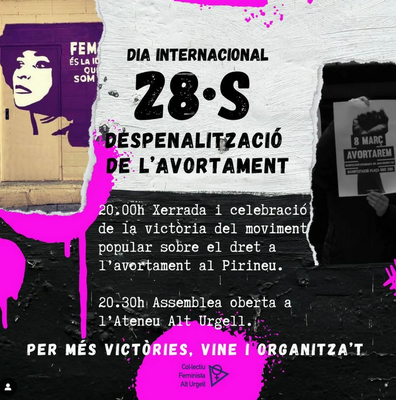 Xerrada i assemblea sobre l'avortament
