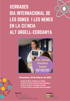 Xerrades sobre dones i ciència als centres educatius de la Seu d'Urgell