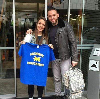 Gemma Pla 'Xiki', amb la samarreta de les Monroe Mustangs
